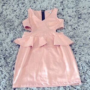 Peplum Cut out dress